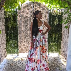 🌸Sheer Mesh Floral Dress